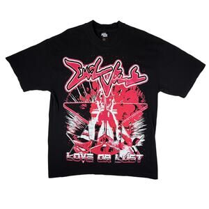 Evil Vice Love or Lust Graphic Short Sleeve T-Shirt Men's Large